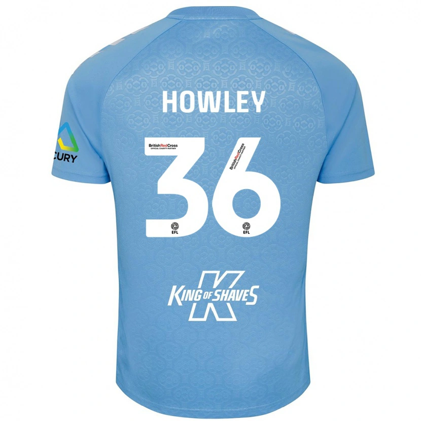 Danxen Kvinder Ryan Howley #36 Blå Hvid Hjemmebane Spillertrøjer 2024/25 Trøje T-Shirt