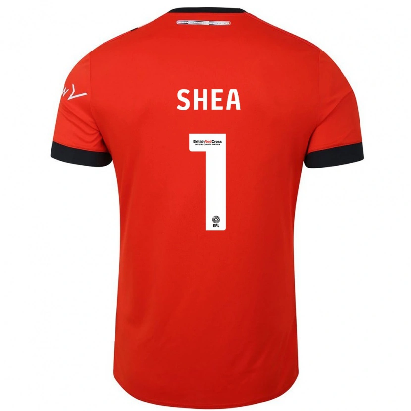 Danxen Kvinder James Shea #1 Orange Sort Hjemmebane Spillertrøjer 2024/25 Trøje T-Shirt