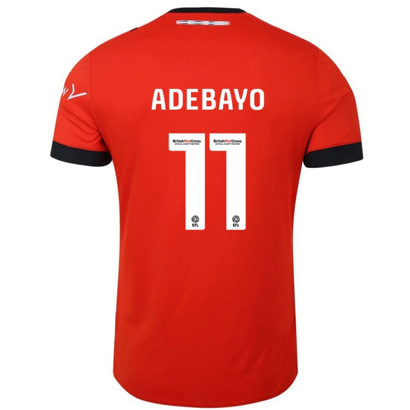 Danxen Kvinder Elijah Adebayo #11 Orange Sort Hjemmebane Spillertrøjer 2024/25 Trøje T-Shirt