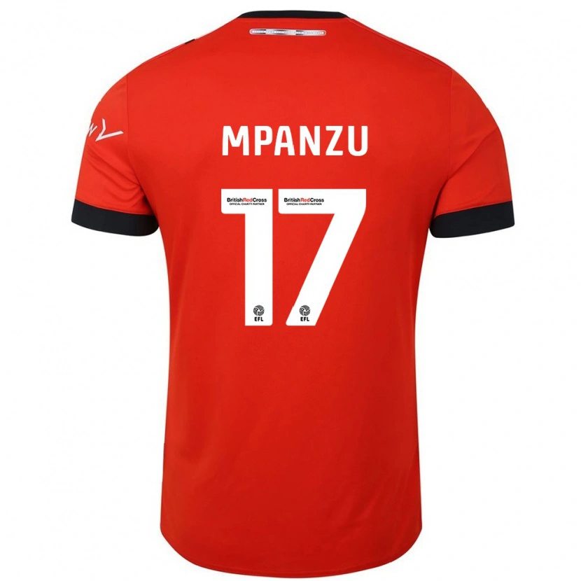 Danxen Kvinder Pelly Ruddock Mpanzu #17 Orange Sort Hjemmebane Spillertrøjer 2024/25 Trøje T-Shirt