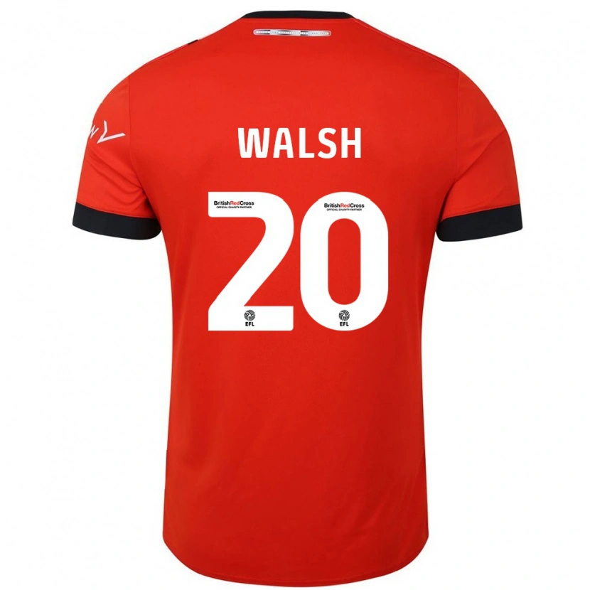 Danxen Kvinder Liam Walsh #20 Orange Sort Hjemmebane Spillertrøjer 2024/25 Trøje T-Shirt