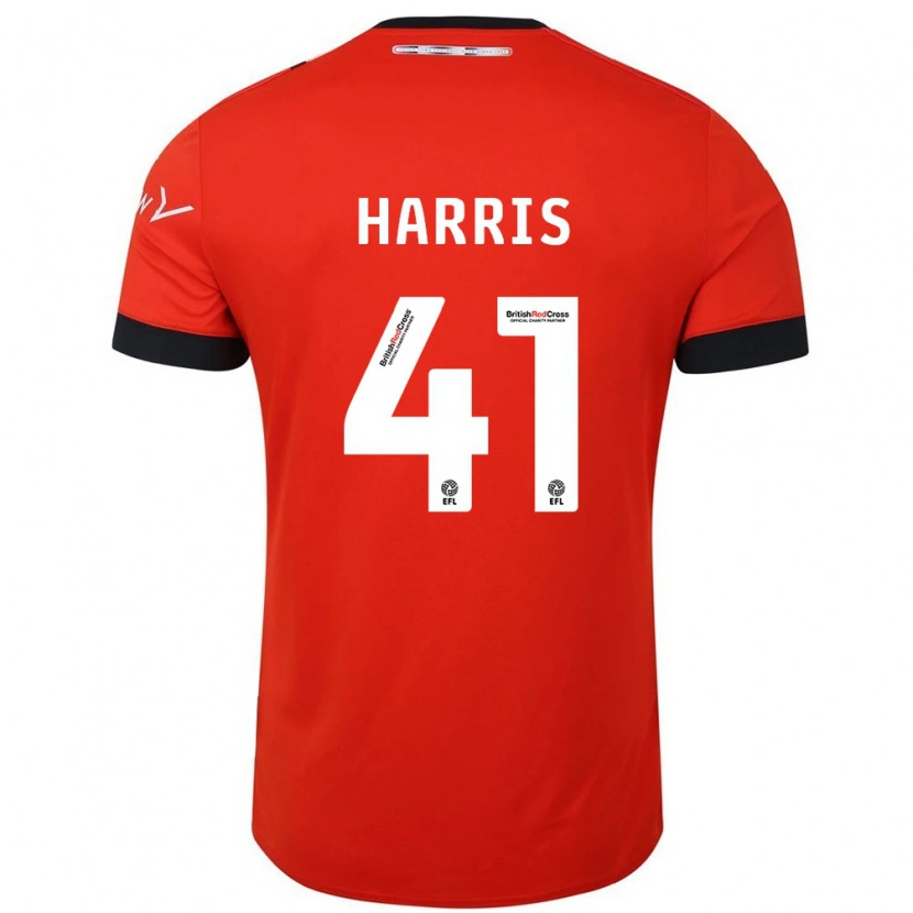 Danxen Kvinder Taylan Harris #41 Orange Sort Hjemmebane Spillertrøjer 2024/25 Trøje T-Shirt