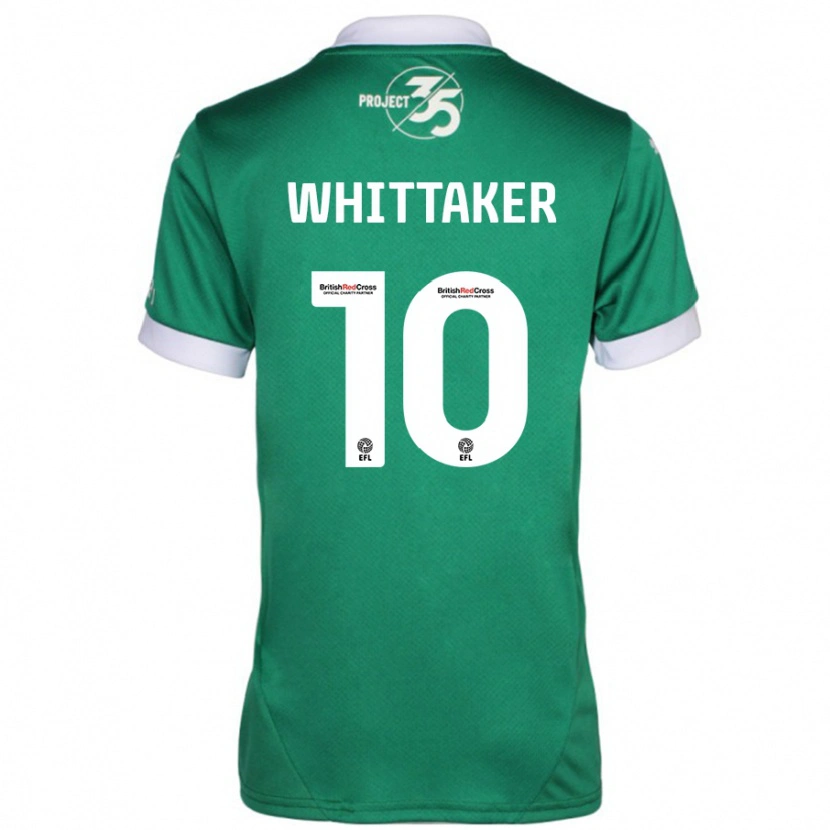 Danxen Kvinder Morgan Whittaker #10 Grøn Hvid Hjemmebane Spillertrøjer 2024/25 Trøje T-Shirt