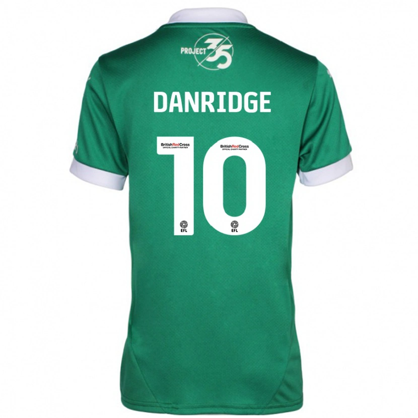 Danxen Kvinder Rebecca Danridge #10 Grøn Hvid Hjemmebane Spillertrøjer 2024/25 Trøje T-Shirt