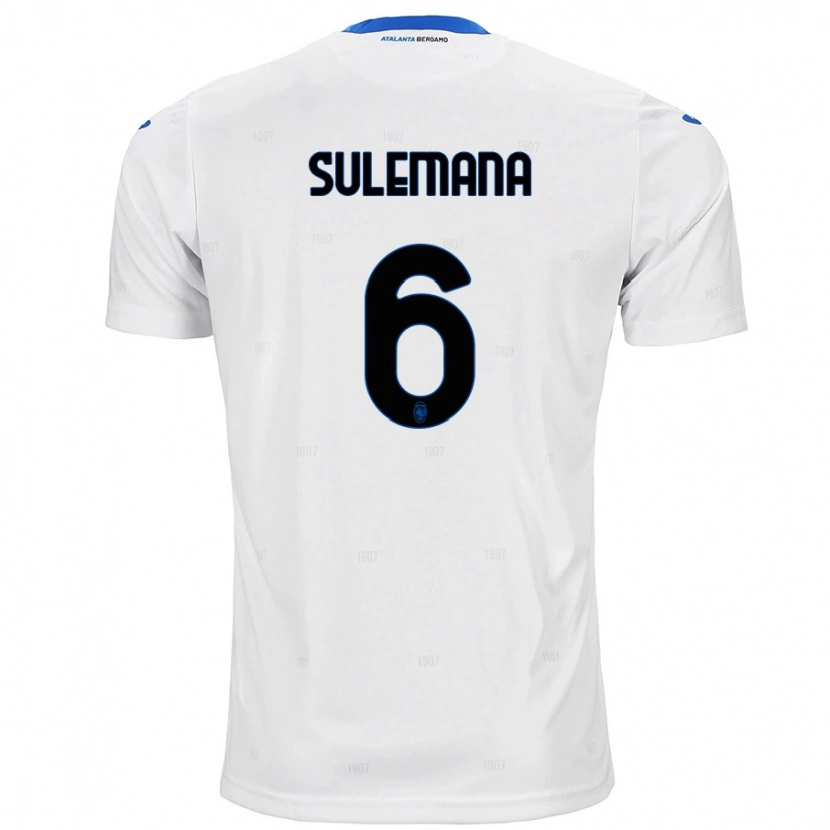 Danxen Kvinder Ibrahim Sulemana #6 Hvid Udebane Spillertrøjer 2024/25 Trøje T-Shirt