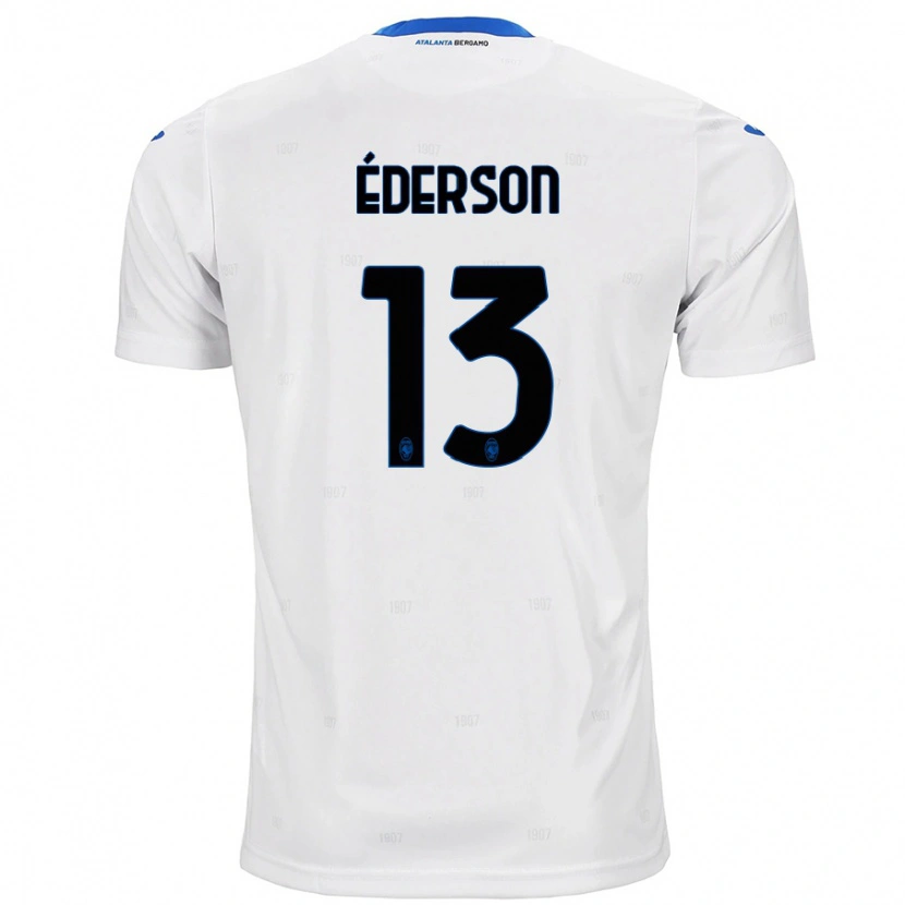 Danxen Kvinder Éderson #13 Hvid Udebane Spillertrøjer 2024/25 Trøje T-Shirt