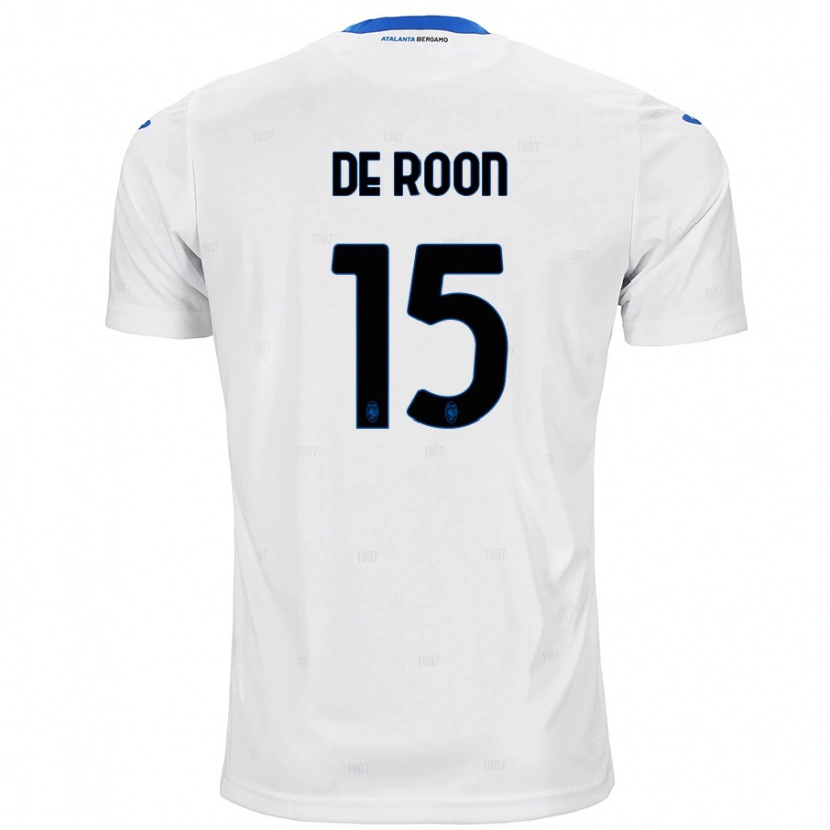 Danxen Kvinder Marten De Roon #15 Hvid Udebane Spillertrøjer 2024/25 Trøje T-Shirt