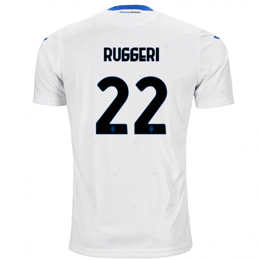 Danxen Kvinder Matteo Ruggeri #22 Hvid Udebane Spillertrøjer 2024/25 Trøje T-Shirt