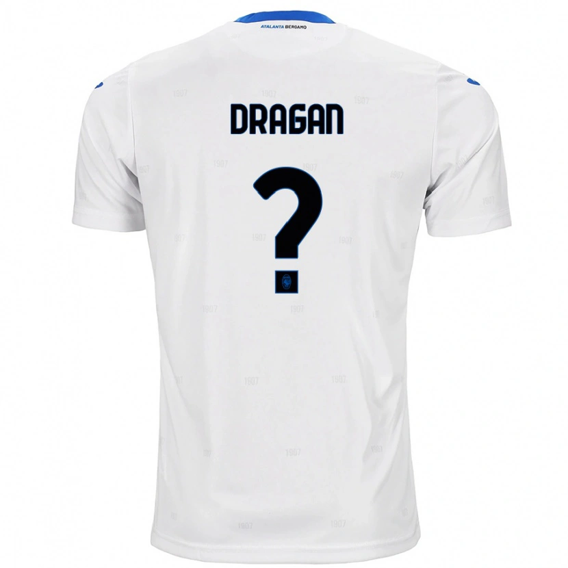 Danxen Kvinder Oleksandr Dragan #0 Hvid Udebane Spillertrøjer 2024/25 Trøje T-Shirt