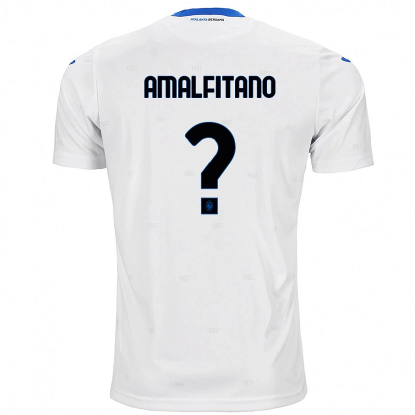 Danxen Kvinder Nicolò Amalfitano #0 Hvid Udebane Spillertrøjer 2024/25 Trøje T-Shirt
