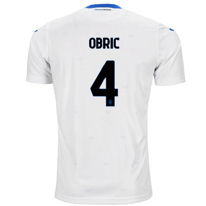Danxen Kvinder Relja Obric #4 Hvid Udebane Spillertrøjer 2024/25 Trøje T-Shirt