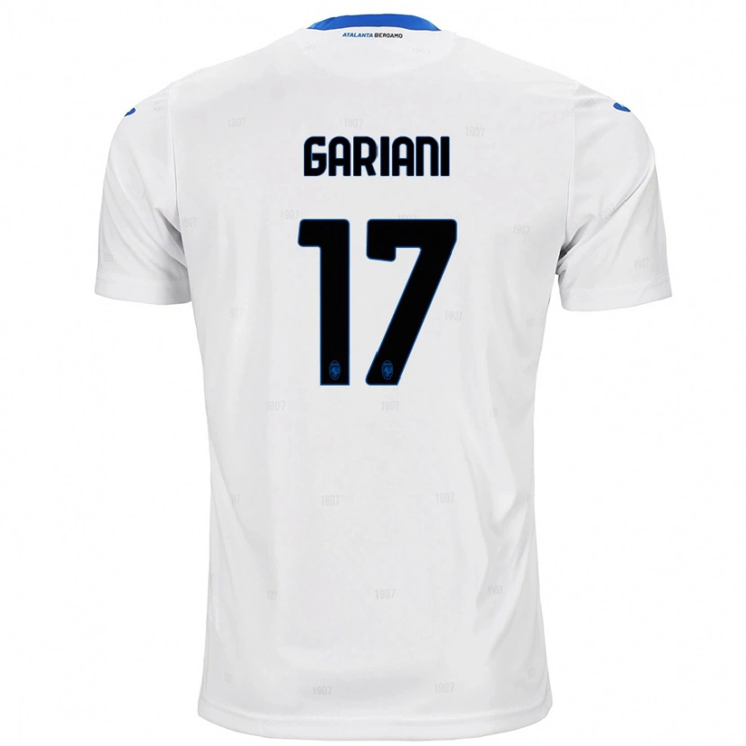 Danxen Kvinder Niccolò Gariani #17 Hvid Udebane Spillertrøjer 2024/25 Trøje T-Shirt