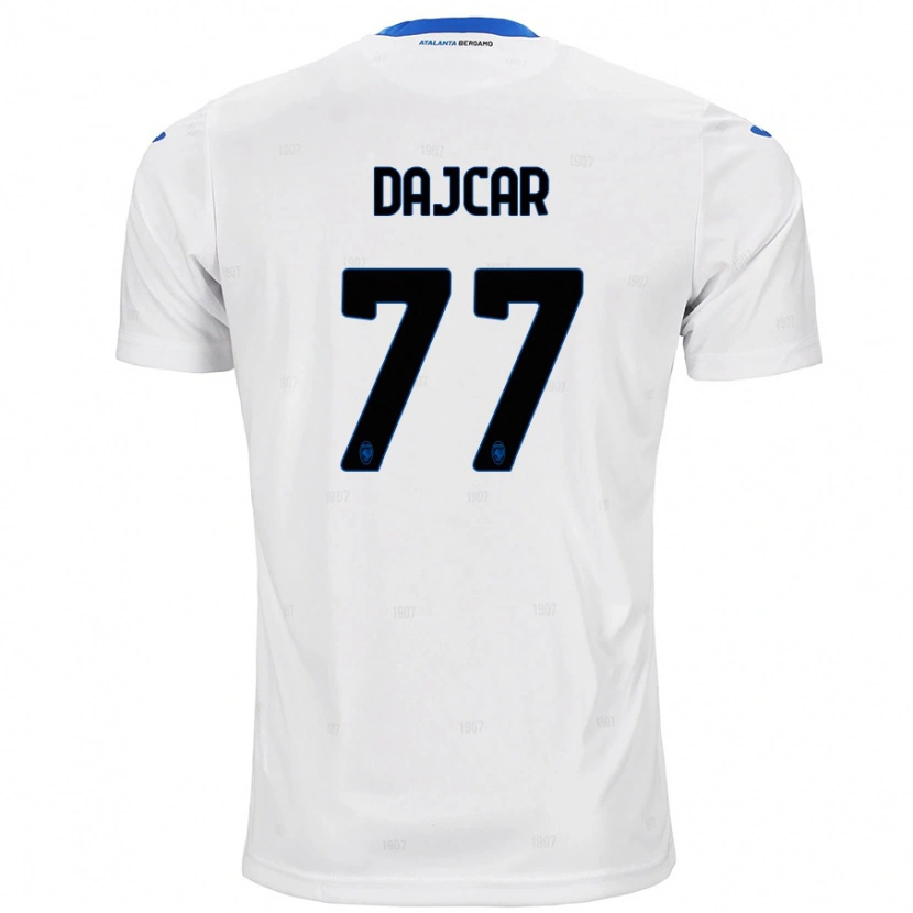 Danxen Kvinder Matevz Dajcar #77 Hvid Udebane Spillertrøjer 2024/25 Trøje T-Shirt