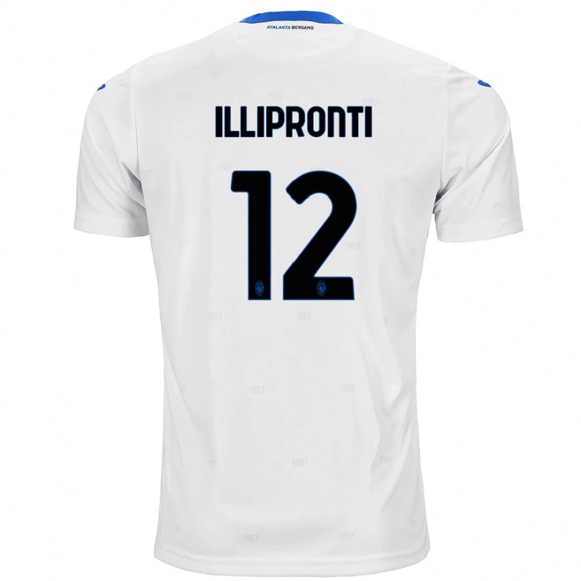 Danxen Kvinder Filippo Illipronti #12 Hvid Udebane Spillertrøjer 2024/25 Trøje T-Shirt