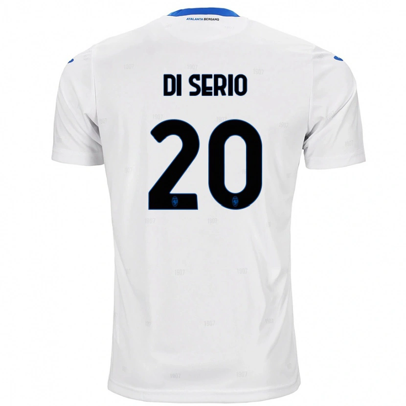Danxen Kvinder Giuseppe Di Serio #20 Hvid Udebane Spillertrøjer 2024/25 Trøje T-Shirt
