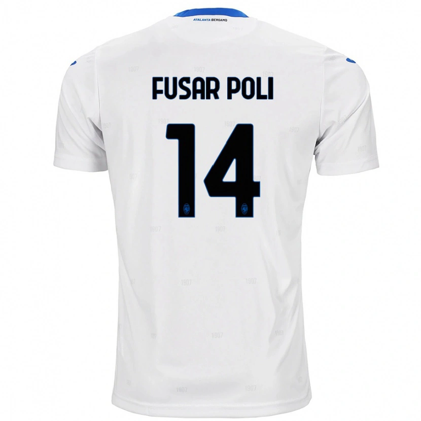 Danxen Kvinder Giulia Fusar Poli #14 Hvid Udebane Spillertrøjer 2024/25 Trøje T-Shirt