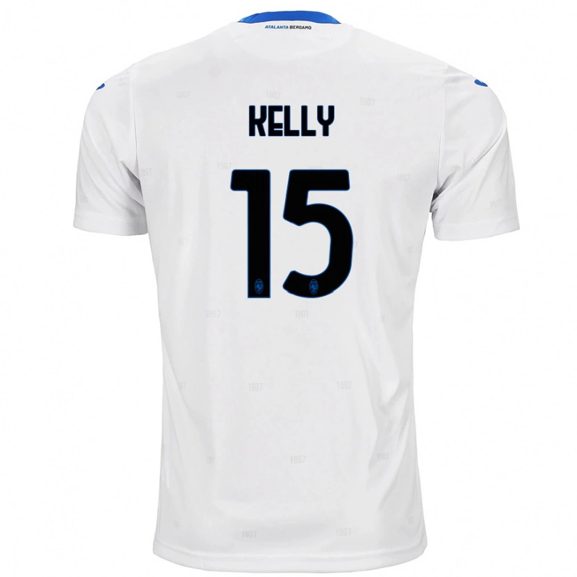Danxen Kvinder Maegan Kelly #15 Hvid Udebane Spillertrøjer 2024/25 Trøje T-Shirt