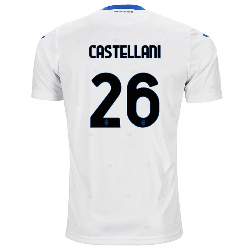 Danxen Kvinder Eleonora Castellani #26 Hvid Udebane Spillertrøjer 2024/25 Trøje T-Shirt