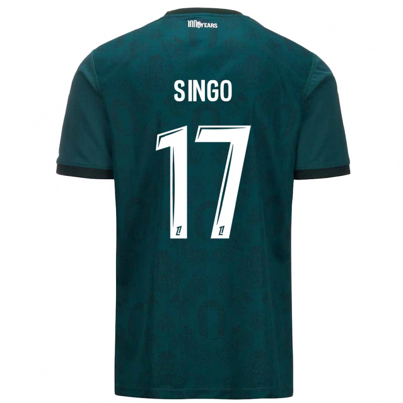 Danxen Kvinder Wilfried Singo #17 Mørkegrøn Udebane Spillertrøjer 2024/25 Trøje T-Shirt