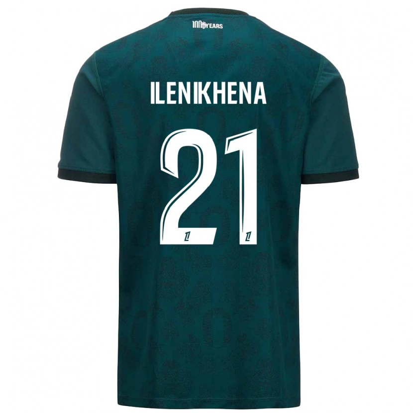 Danxen Kvinder George Ilenikhena #21 Mørkegrøn Udebane Spillertrøjer 2024/25 Trøje T-Shirt