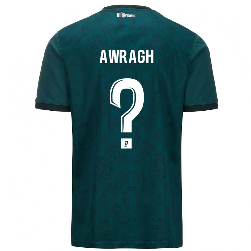 Danxen Kvinder Soufian Awragh #0 Mørkegrøn Udebane Spillertrøjer 2024/25 Trøje T-Shirt