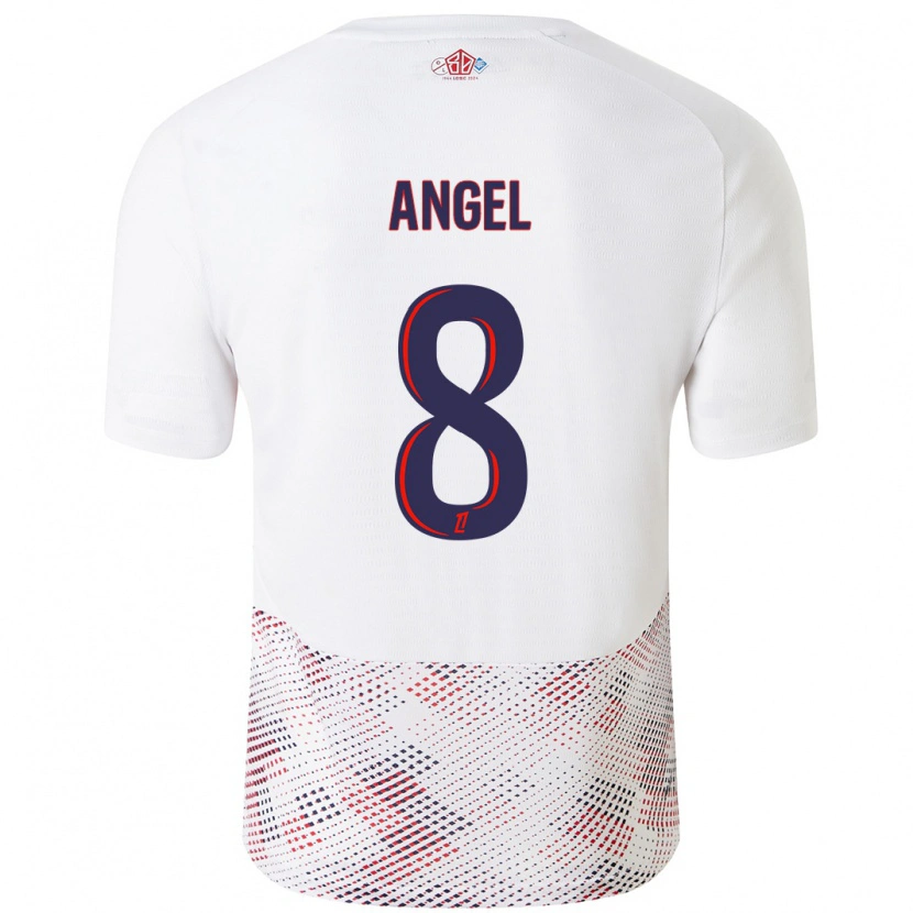 Danxen Kvinder Angel Gomes #8 Hvid Kongeblå Udebane Spillertrøjer 2024/25 Trøje T-Shirt