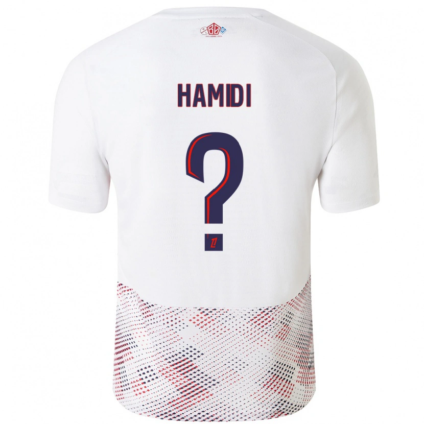Danxen Kvinder Kamel Hamidi #0 Hvid Kongeblå Udebane Spillertrøjer 2024/25 Trøje T-Shirt