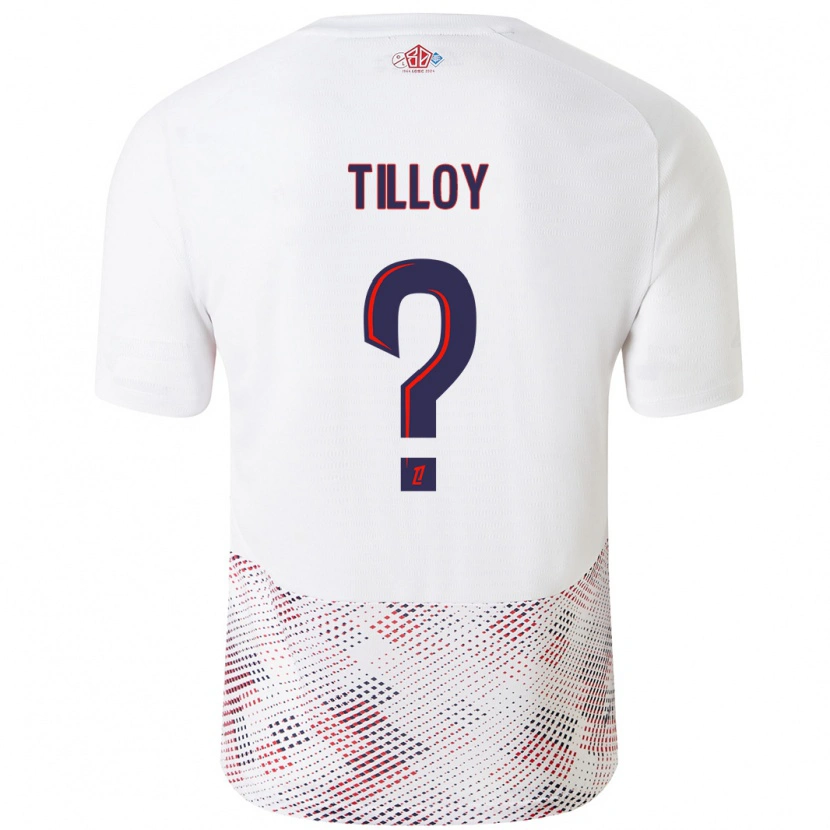 Danxen Kvinder Paul Tilloy #0 Hvid Kongeblå Udebane Spillertrøjer 2024/25 Trøje T-Shirt
