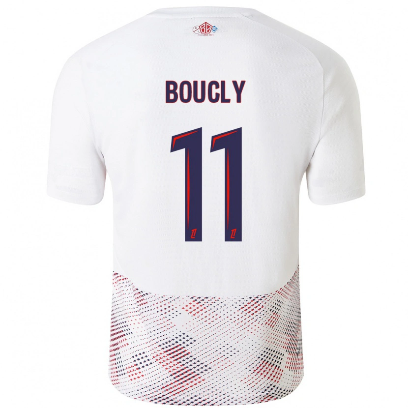 Danxen Kvinder Maïté Boucly #11 Hvid Kongeblå Udebane Spillertrøjer 2024/25 Trøje T-Shirt