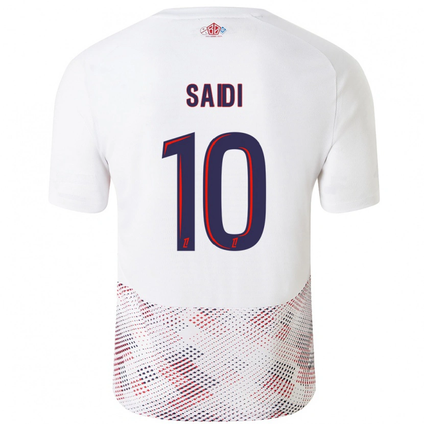 Danxen Kvinder Rachel Saidi #10 Hvid Kongeblå Udebane Spillertrøjer 2024/25 Trøje T-Shirt
