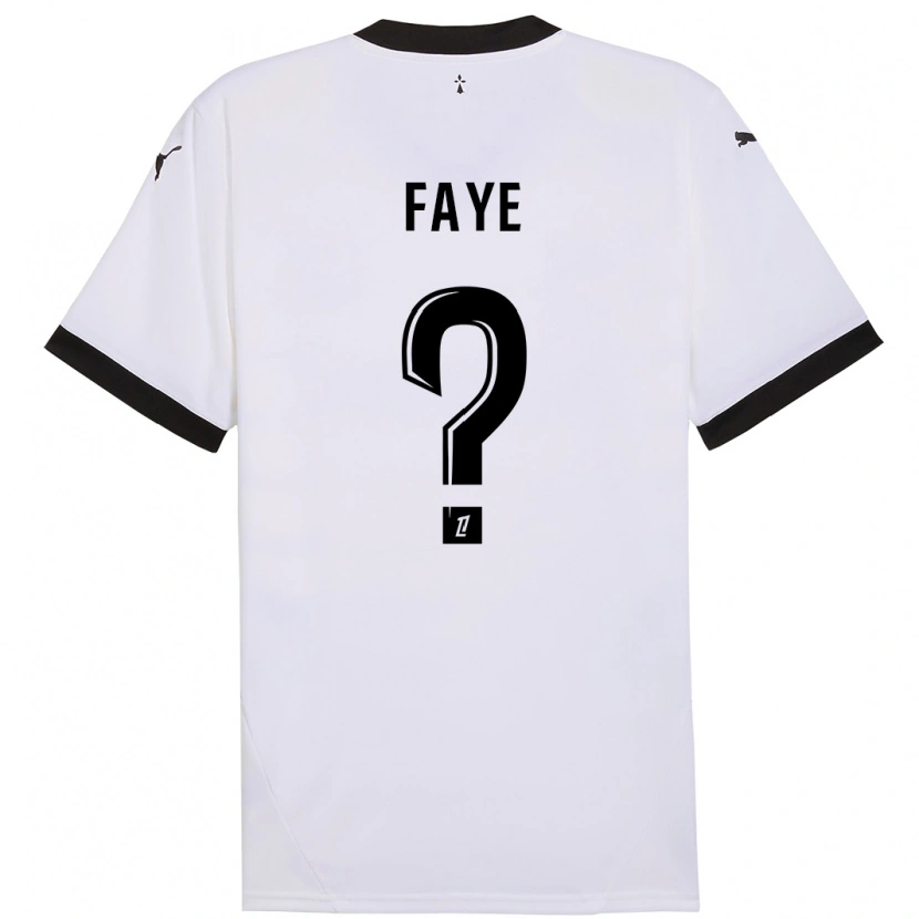 Danxen Kvinder Mikayil Faye #0 Hvid Sort Udebane Spillertrøjer 2024/25 Trøje T-Shirt