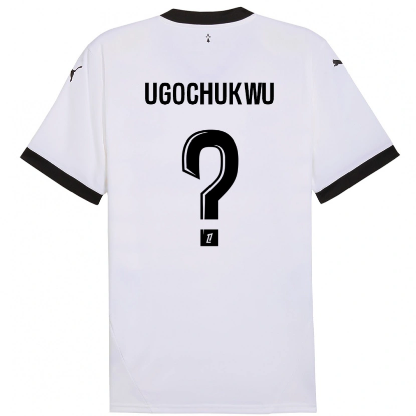 Danxen Kvinder Chibuike Ugochukwu #0 Hvid Sort Udebane Spillertrøjer 2024/25 Trøje T-Shirt