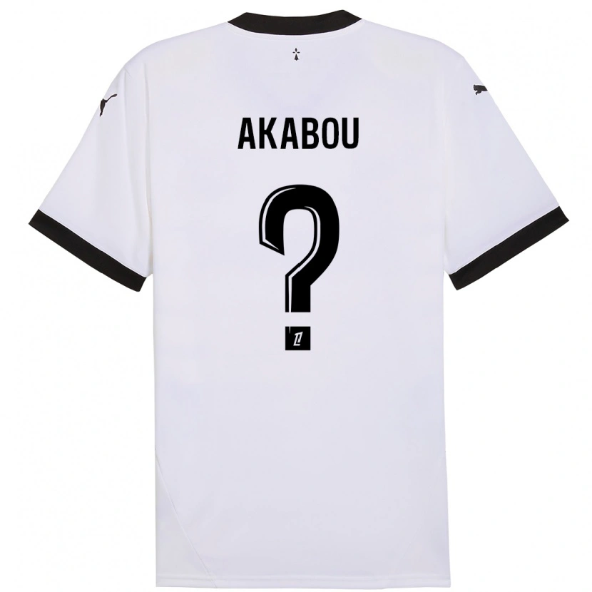 Danxen Kvinder Ayoube Akabou #0 Hvid Sort Udebane Spillertrøjer 2024/25 Trøje T-Shirt