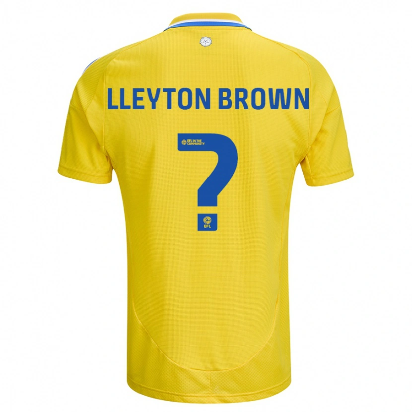 Danxen Kvinder Lleyton Brown #0 Gul Blå Udebane Spillertrøjer 2024/25 Trøje T-Shirt