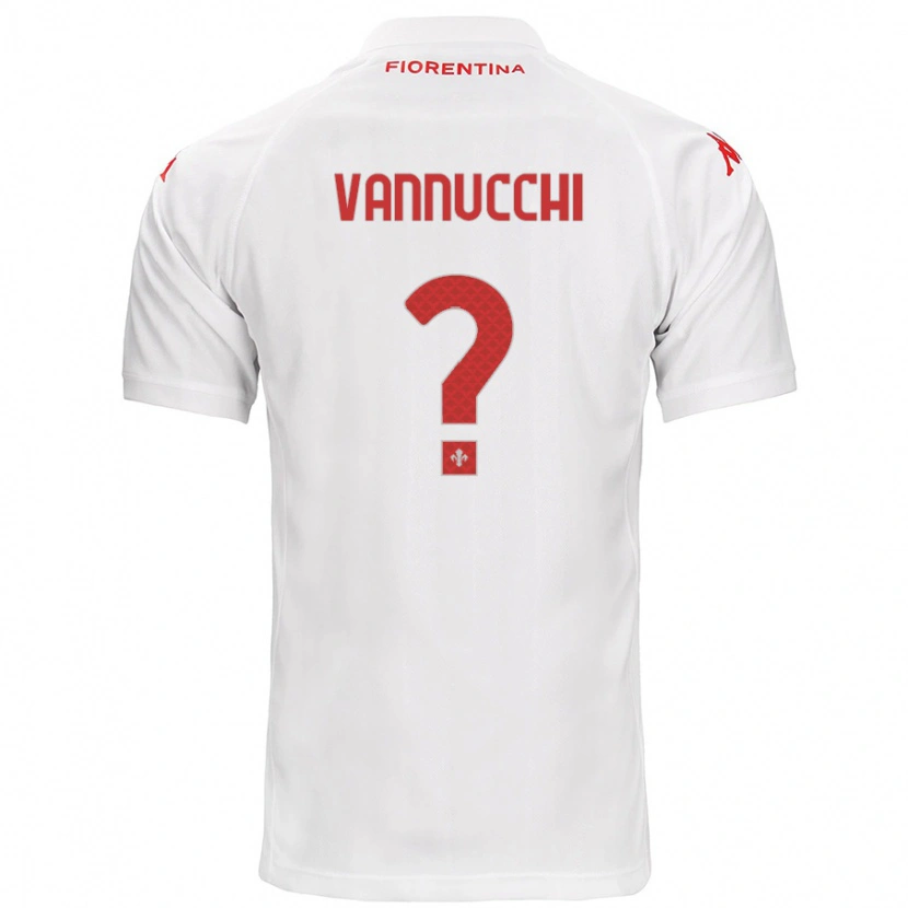 Danxen Kvinder Tommaso Vannucchi #0 Hvid Udebane Spillertrøjer 2024/25 Trøje T-Shirt