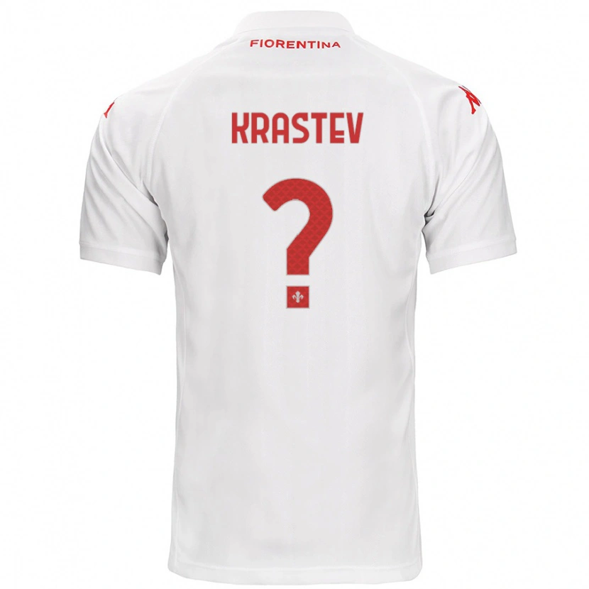 Danxen Kvinder Dimo Krastev #0 Hvid Udebane Spillertrøjer 2024/25 Trøje T-Shirt