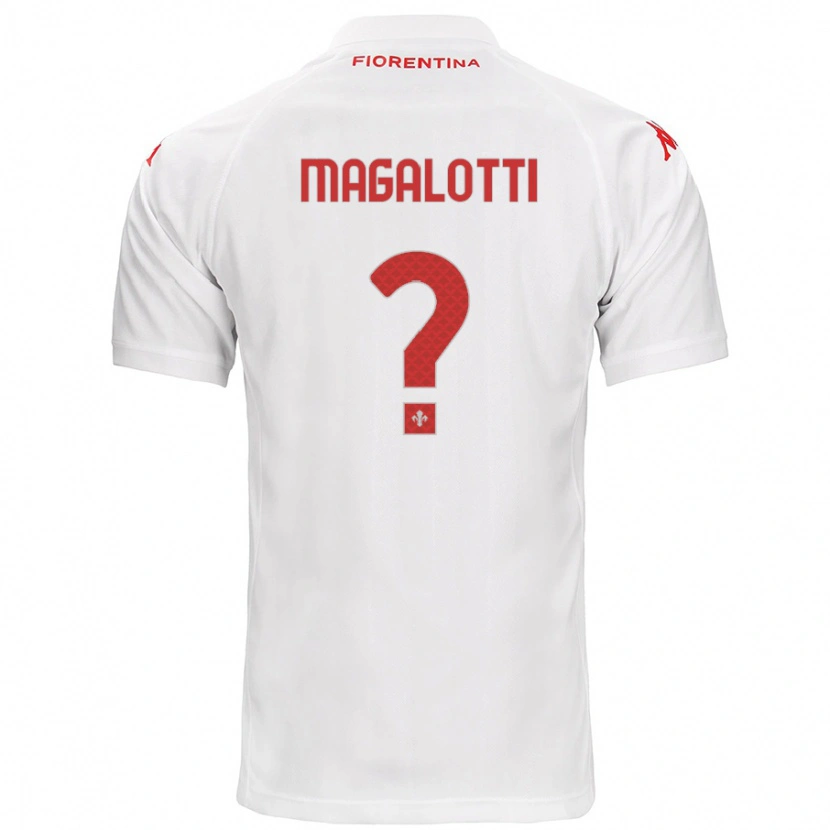 Danxen Kvinder Mattia Magalotti #0 Hvid Udebane Spillertrøjer 2024/25 Trøje T-Shirt