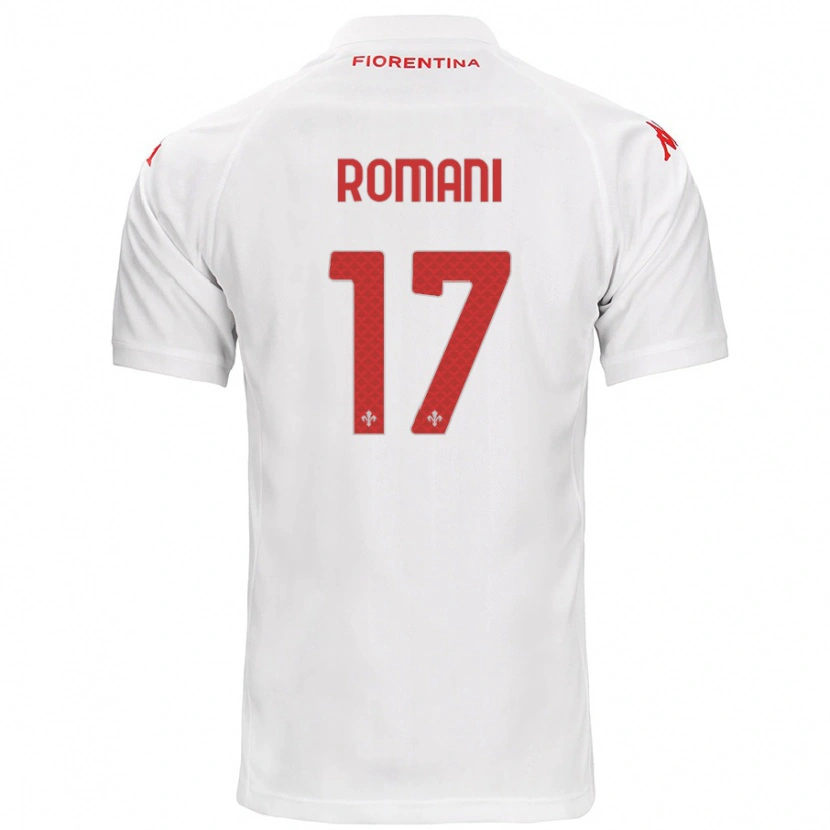 Danxen Kvinder Lorenzo Romani #17 Hvid Udebane Spillertrøjer 2024/25 Trøje T-Shirt