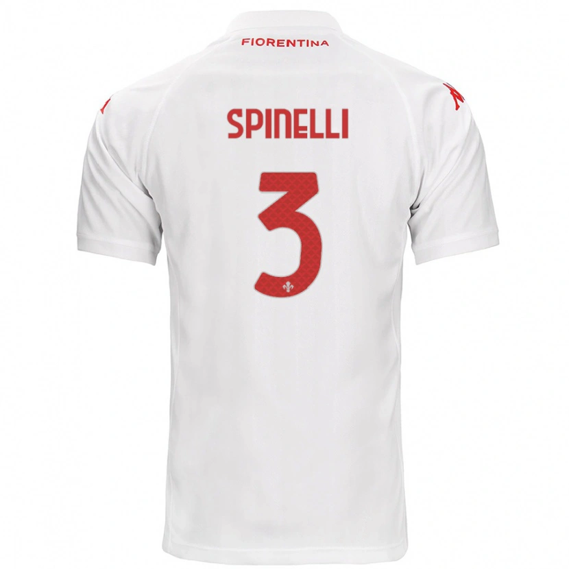 Danxen Kvinder Giorgia Spinelli #3 Hvid Udebane Spillertrøjer 2024/25 Trøje T-Shirt