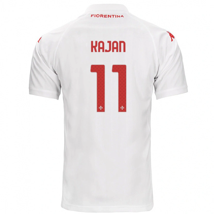 Danxen Kvinder Zsanett Kaján #11 Hvid Udebane Spillertrøjer 2024/25 Trøje T-Shirt