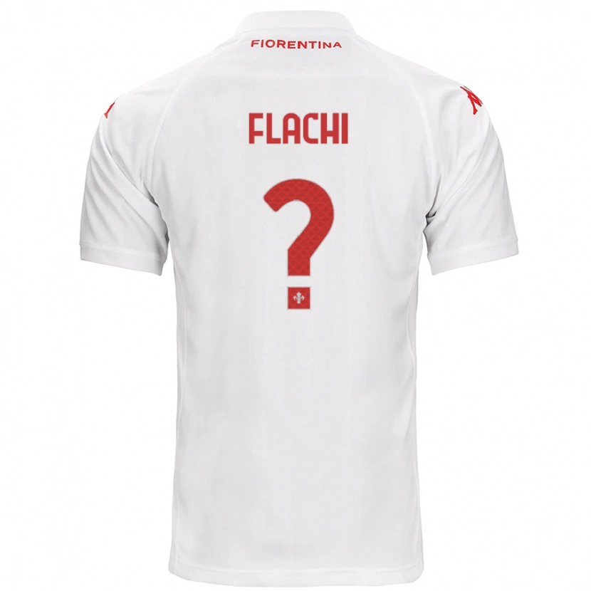 Danxen Kvinder Tommaso Flachi #0 Hvid Udebane Spillertrøjer 2024/25 Trøje T-Shirt