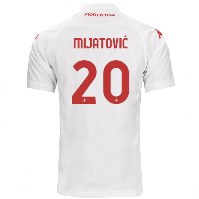 Danxen Kvinder Milica Mijatović #20 Hvid Udebane Spillertrøjer 2024/25 Trøje T-Shirt