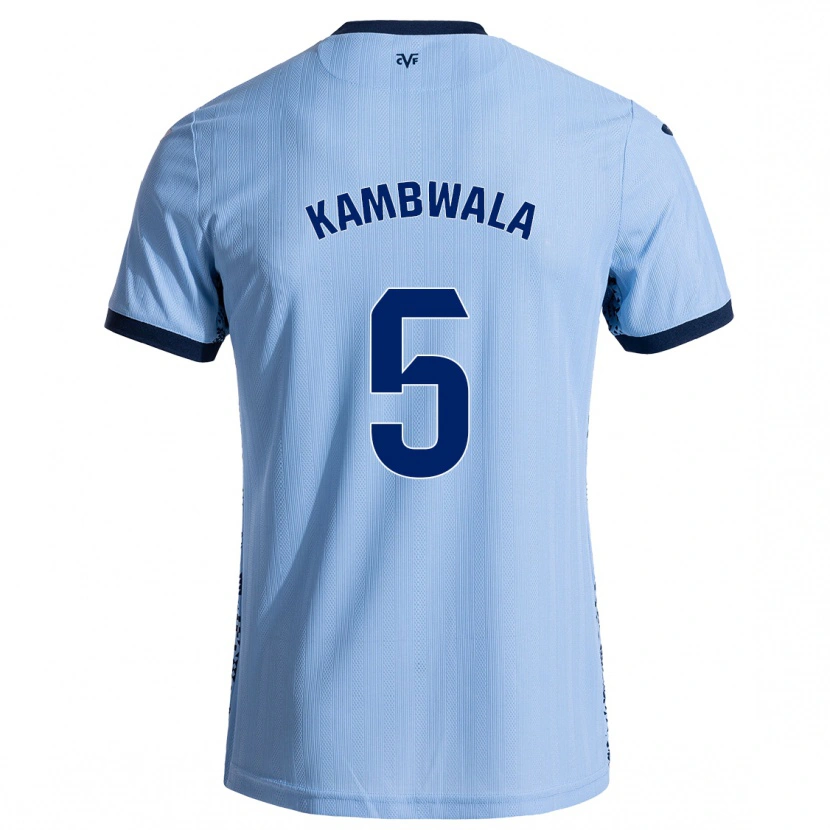 Danxen Kvinder Willy Kambwala #5 Himmelblå Udebane Spillertrøjer 2024/25 Trøje T-Shirt