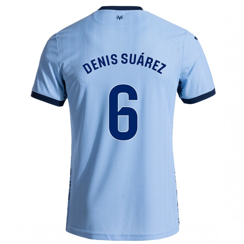 Danxen Kvinder Denis Suárez #6 Himmelblå Udebane Spillertrøjer 2024/25 Trøje T-Shirt