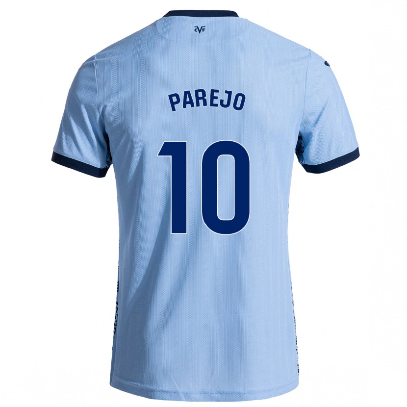 Danxen Kvinder Dani Parejo #10 Himmelblå Udebane Spillertrøjer 2024/25 Trøje T-Shirt