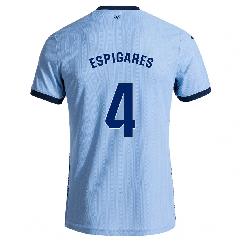 Danxen Kvinder Antonio Espigares #4 Himmelblå Udebane Spillertrøjer 2024/25 Trøje T-Shirt