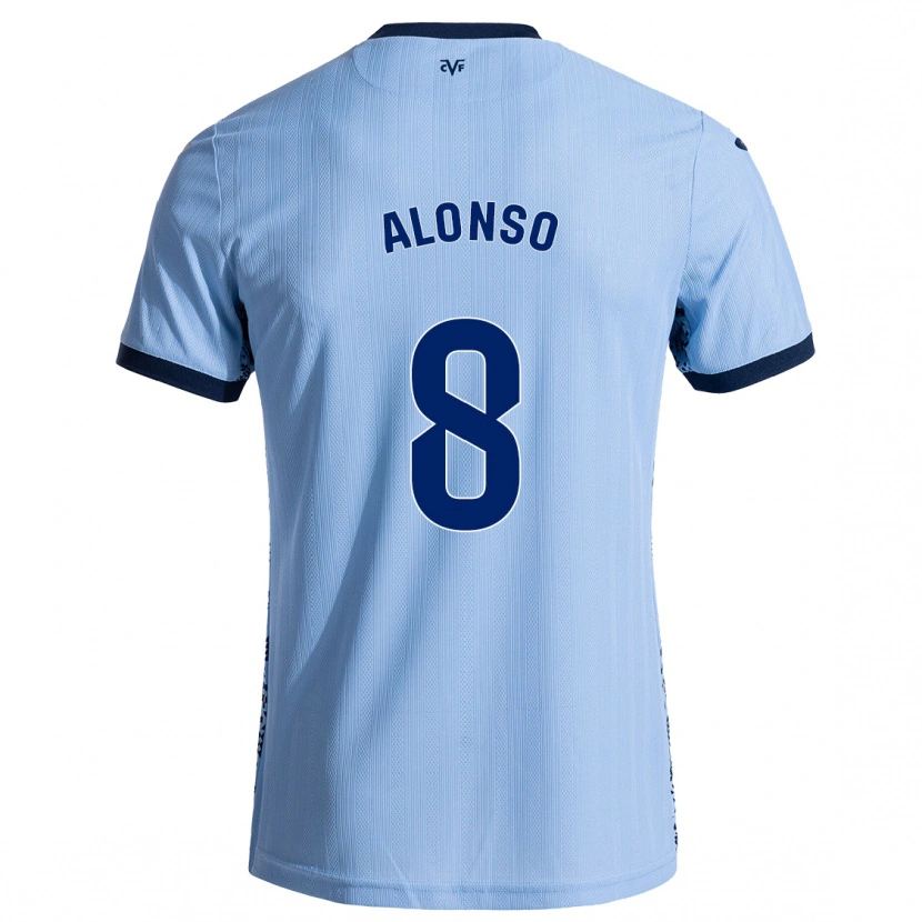Danxen Kvinder Rodri Alonso #8 Himmelblå Udebane Spillertrøjer 2024/25 Trøje T-Shirt