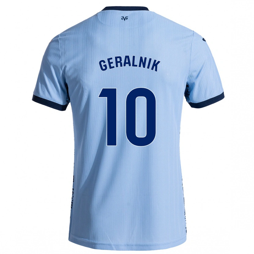 Danxen Kvinder Tiago Geralnik #10 Himmelblå Udebane Spillertrøjer 2024/25 Trøje T-Shirt