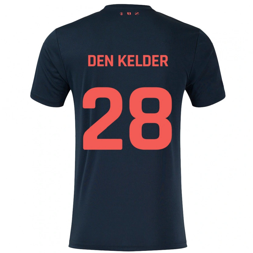 Danxen Kvinder Gera Op Den Kelder #28 Sort Rød Udebane Spillertrøjer 2024/25 Trøje T-Shirt