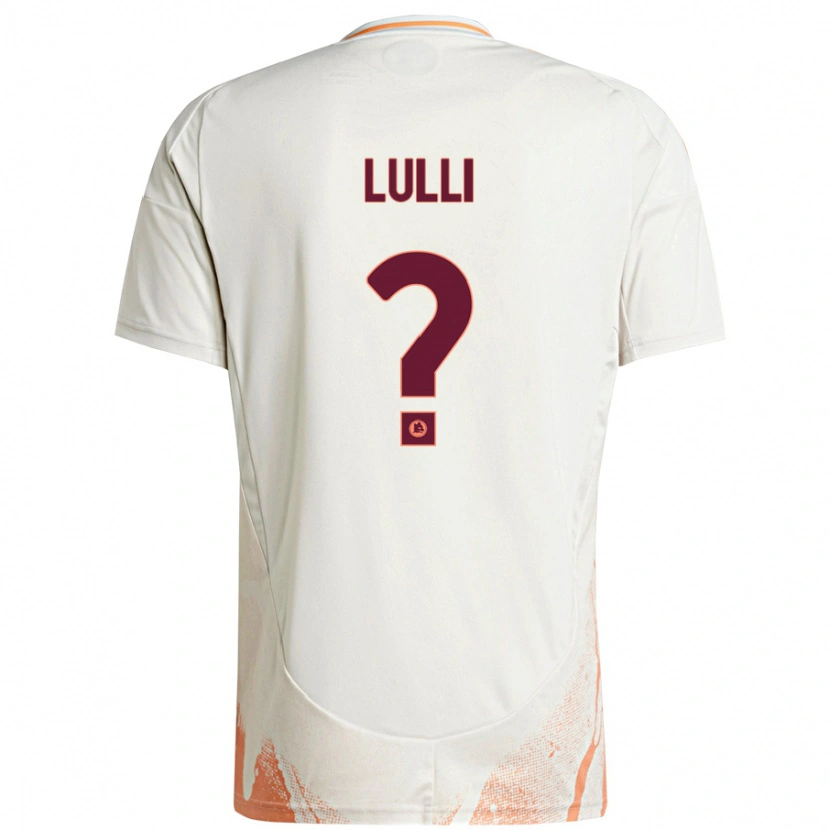 Danxen Kvinder Emanuele Lulli #0 Creme Hvid Orange Udebane Spillertrøjer 2024/25 Trøje T-Shirt